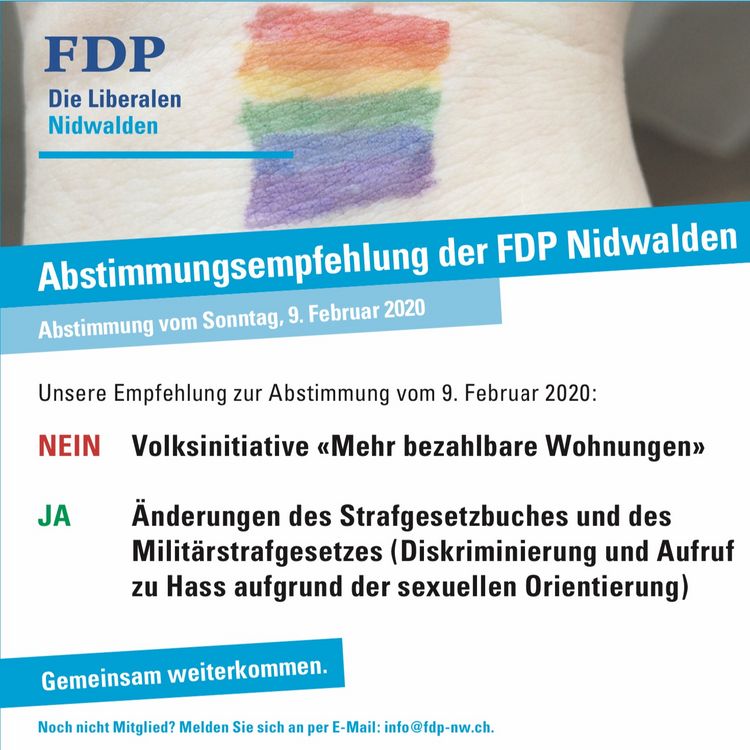 Abstimmungsempfehlung 9. Febr 2020