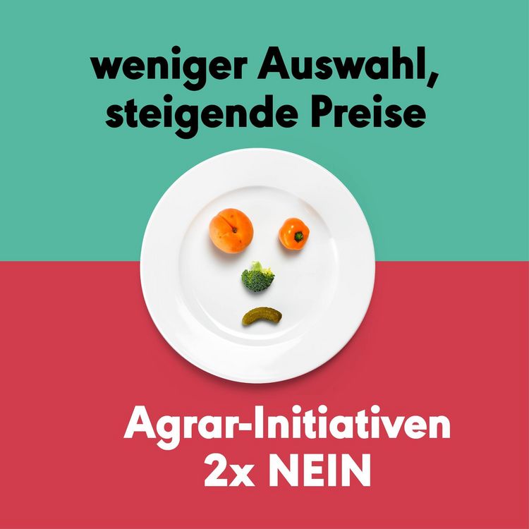2x Nein zu den Agrar-Initiativen 2x Nein zu den Agrar-Initiativen